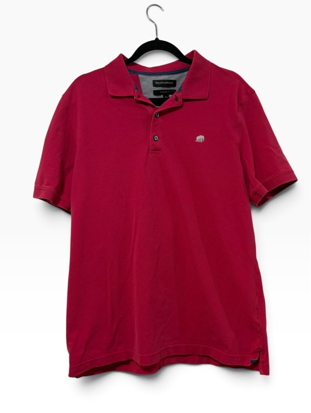 Banana Republic Men's Standard Fit Polo Shirt Large Red